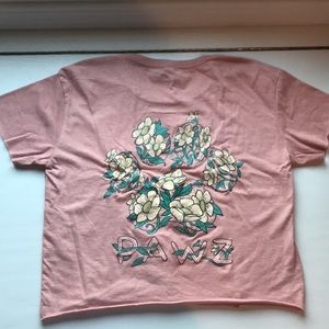 Light Pink Pawz Crop Top